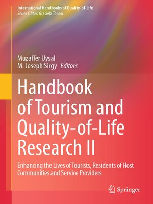 cover image of Handbook of Tourism and Quality-of-Life Research II